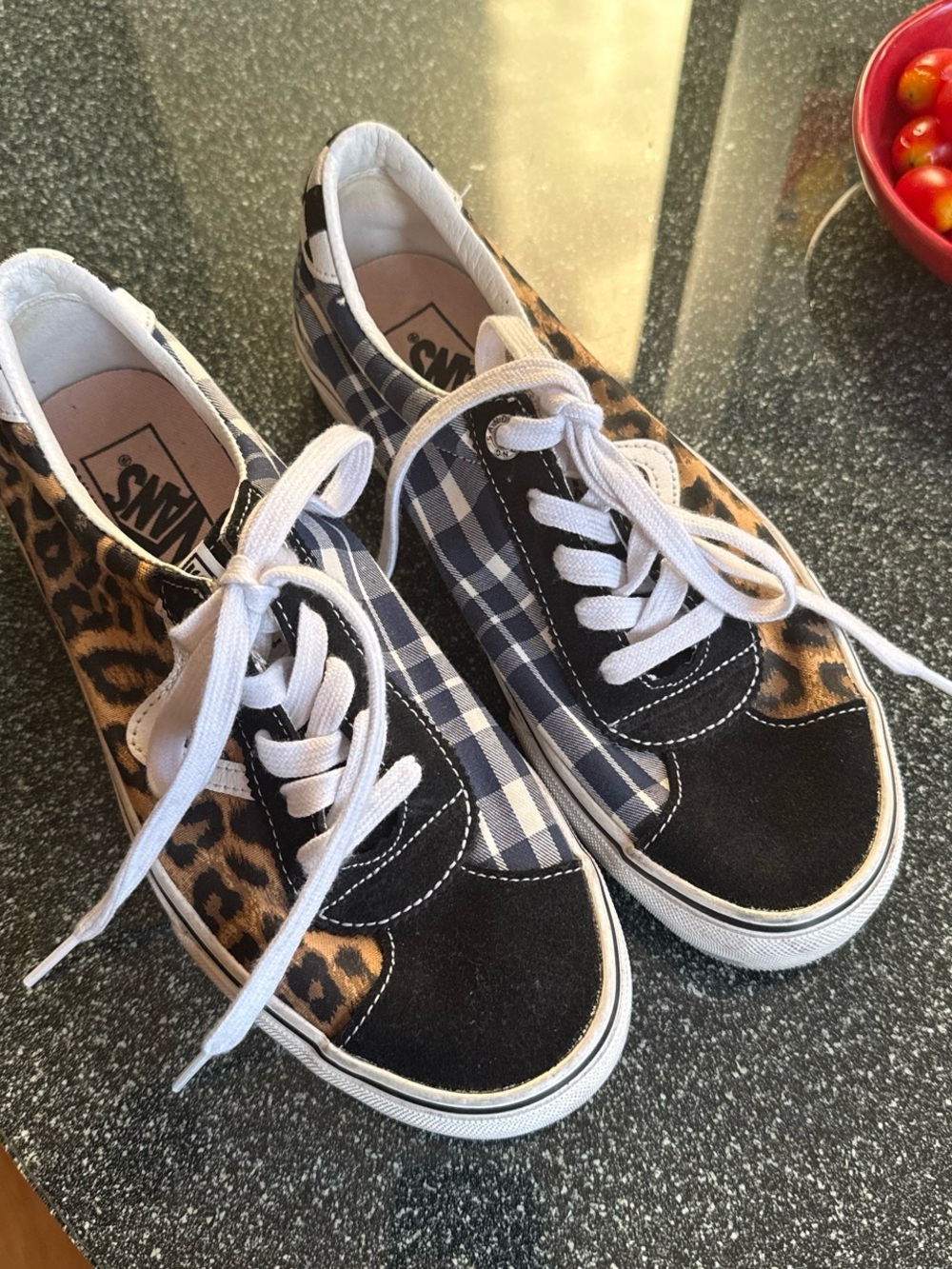 Sandy Liang x Vans Mixed-Print Collab Sneakers